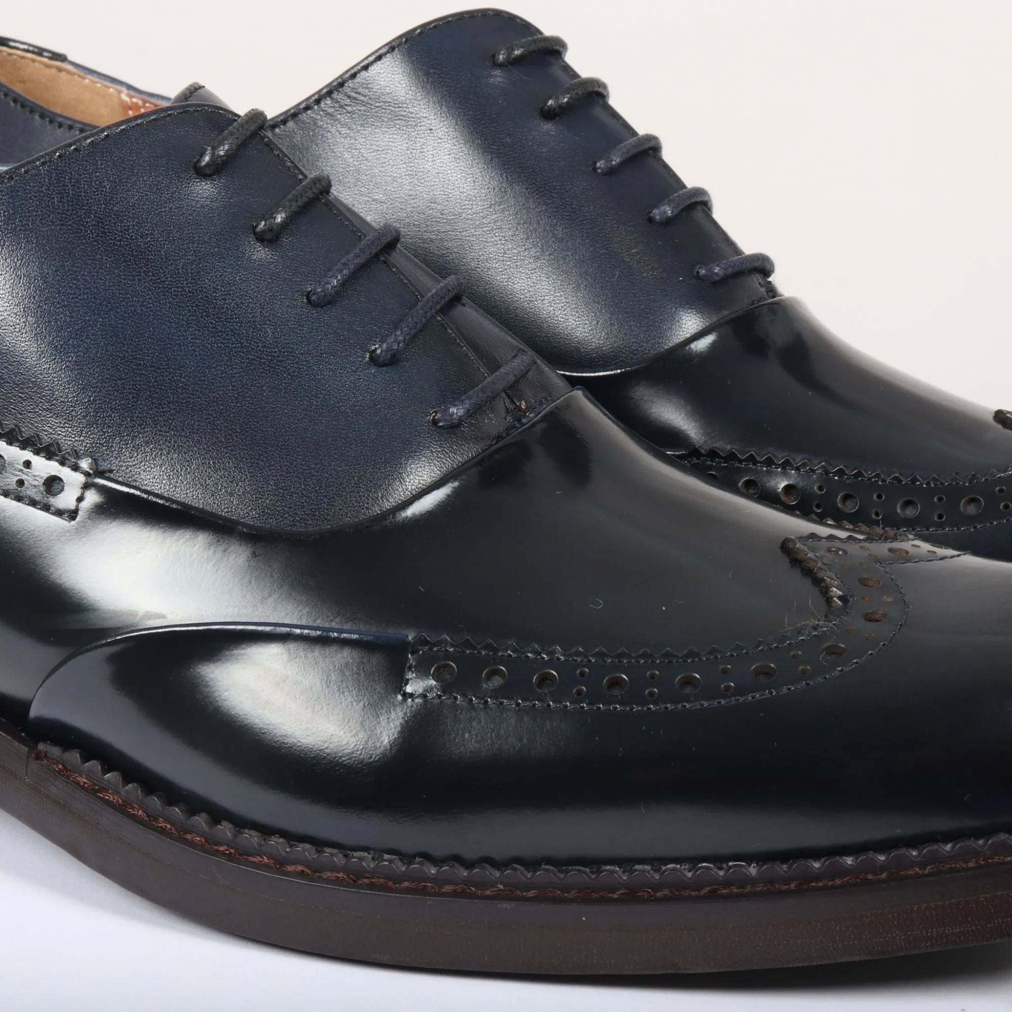 Patent Leather Lace Up Brogue Formal Dress Shoe