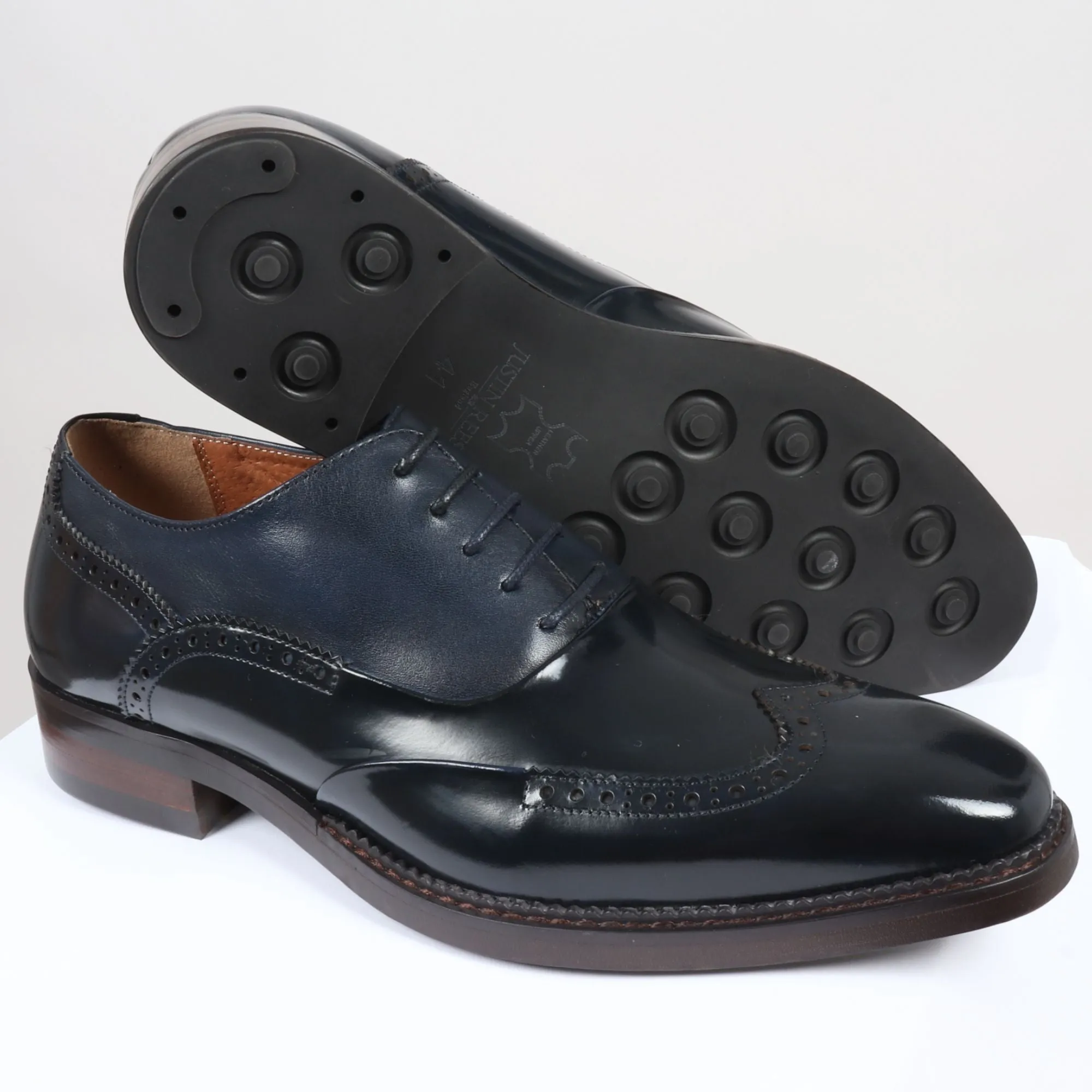 Patent Leather Lace Up Brogue Formal Dress Shoe