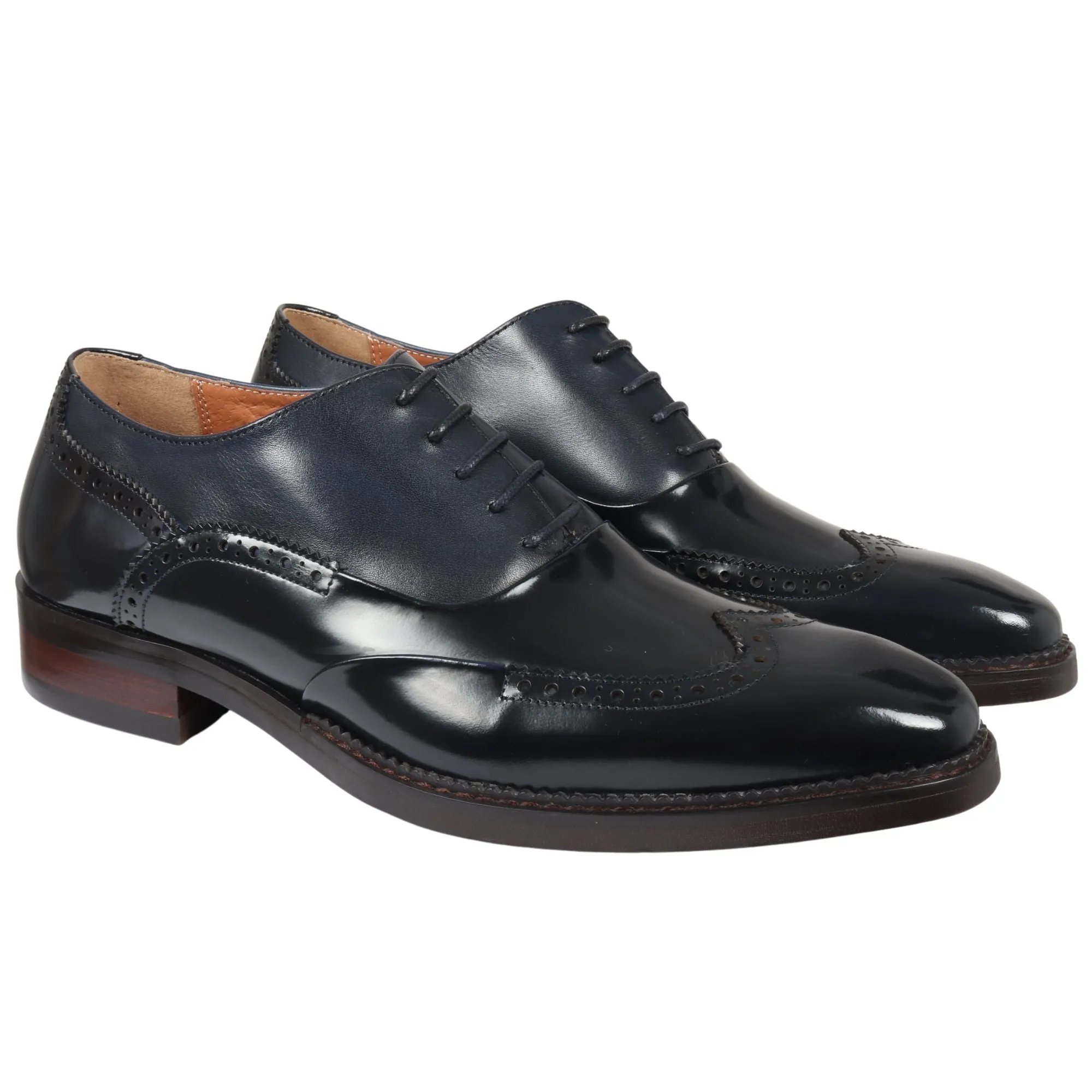Patent Leather Lace Up Brogue Formal Dress Shoe