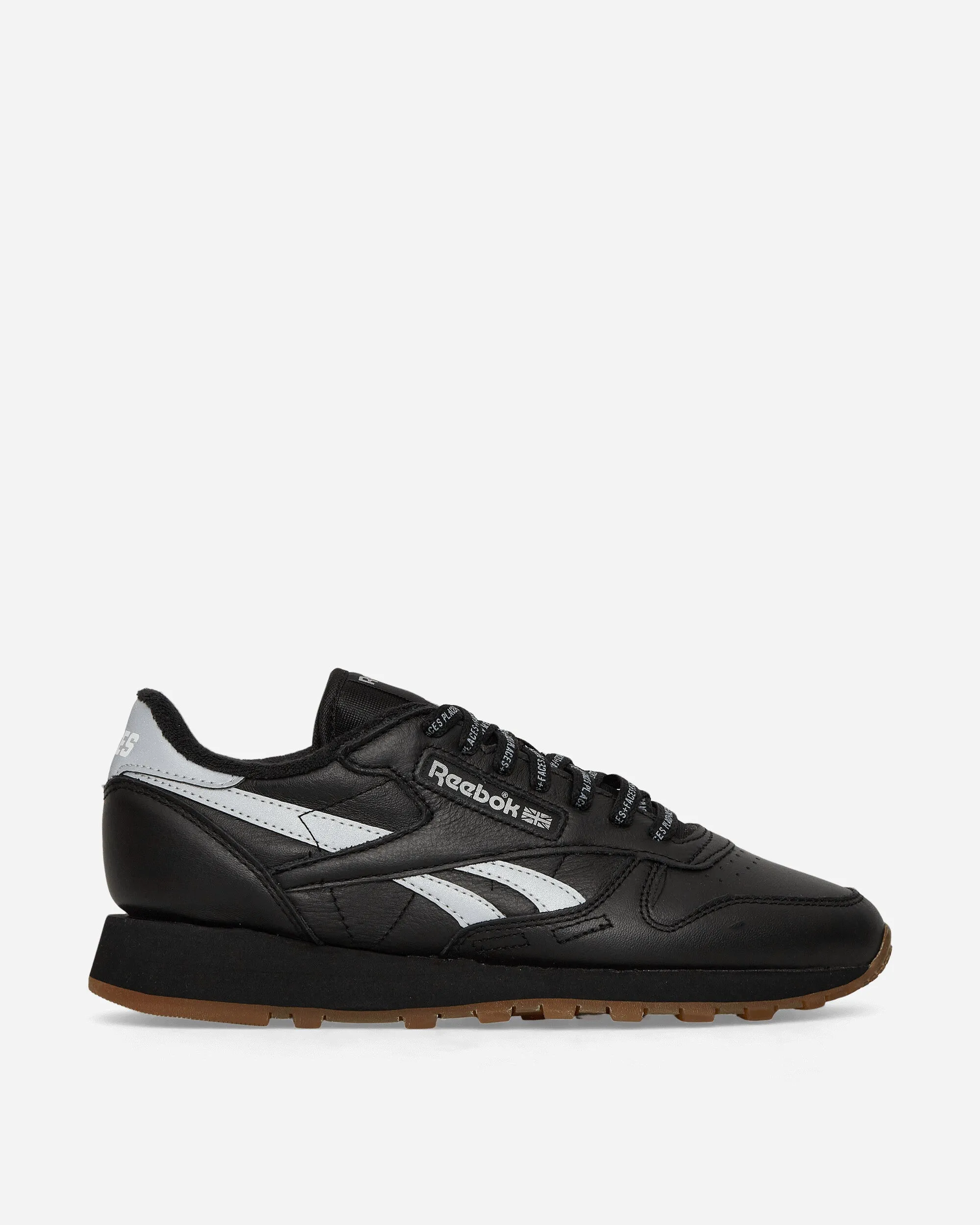 PLACES FACES Classic Leather Sneakers Black / Silver