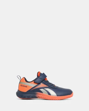 Reebok Rush Runner 5 Synthetic Vector Navy/Pump Orange