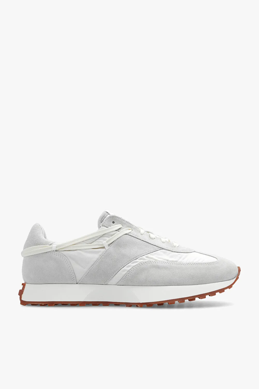 Rhude Mens Running Sneaker White Grey Shoes