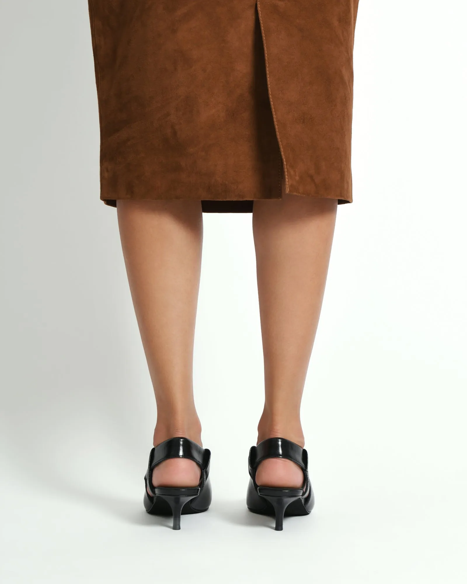 ROSA LOW HEELS BLACK LEATHER