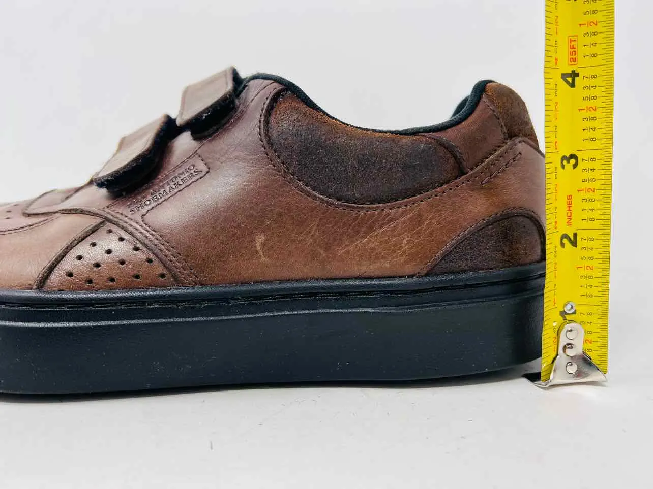 SAS Size 9 Brown Velvet Leather AS IS Shoes Sneakers