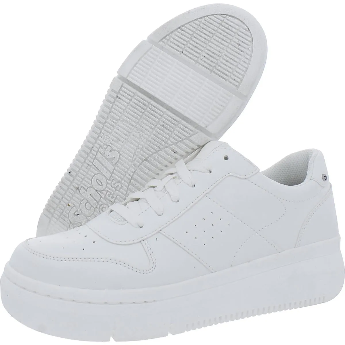 Savoy Womens Faux Leather Lace Up Casual and Fashion Sneakers