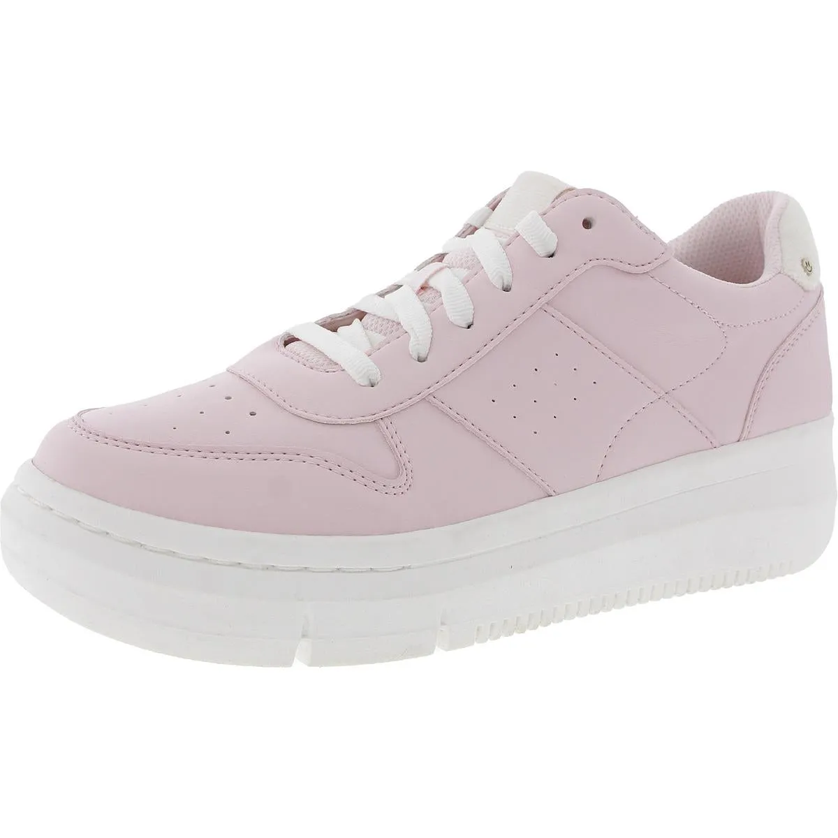 Savoy Womens Faux Leather Lace Up Casual and Fashion Sneakers