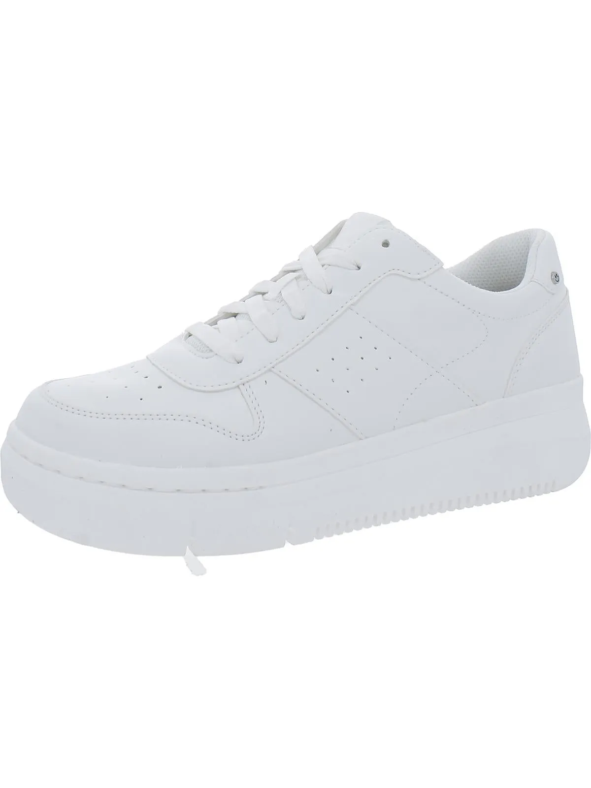 Savoy Womens Faux Leather Lace Up Casual and Fashion Sneakers