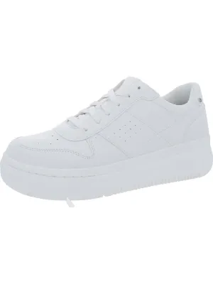 Savoy Womens Faux Leather Lace Up Casual and Fashion Sneakers