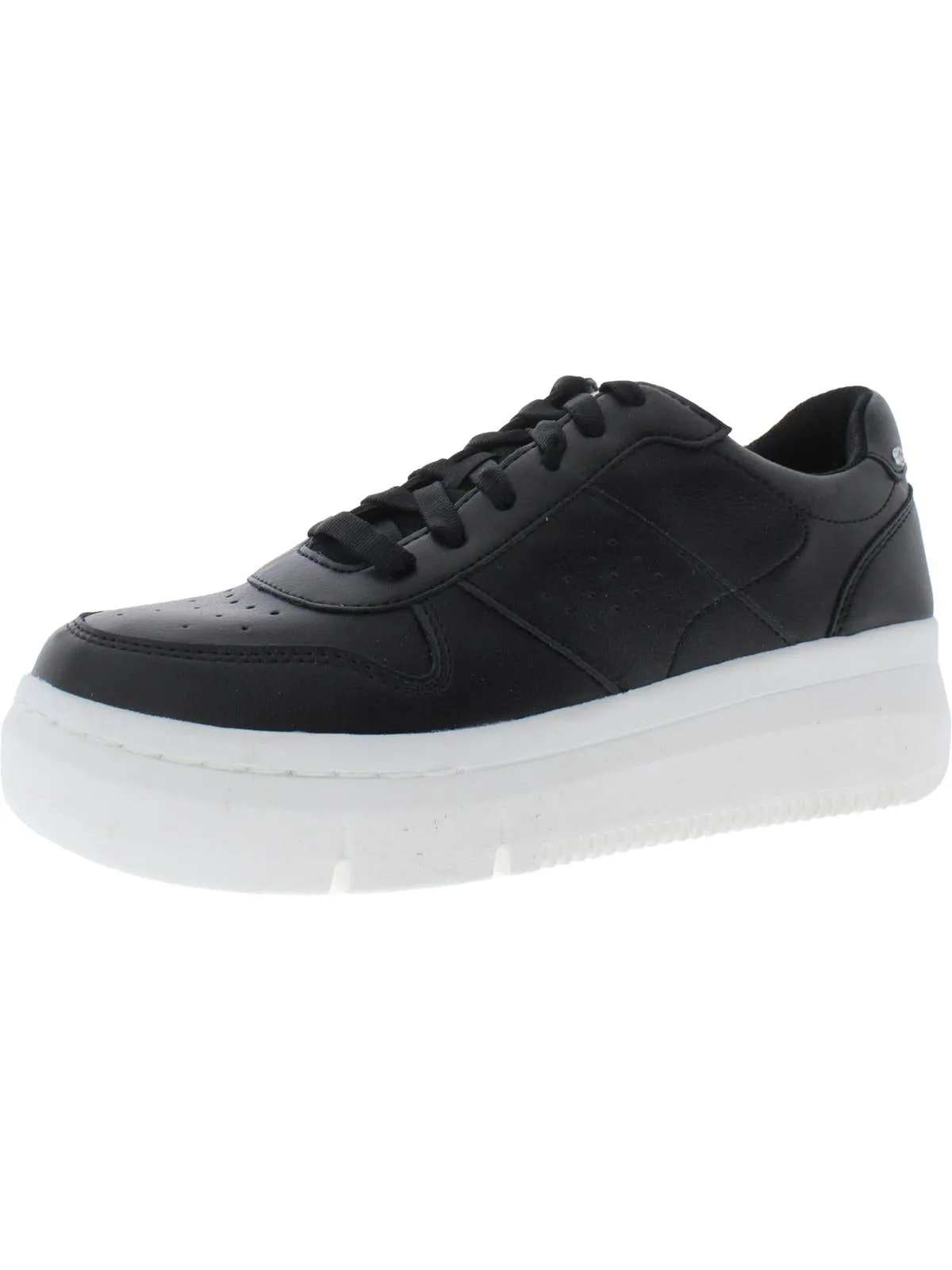 Savoy Womens Faux Leather Lace Up Casual and Fashion Sneakers