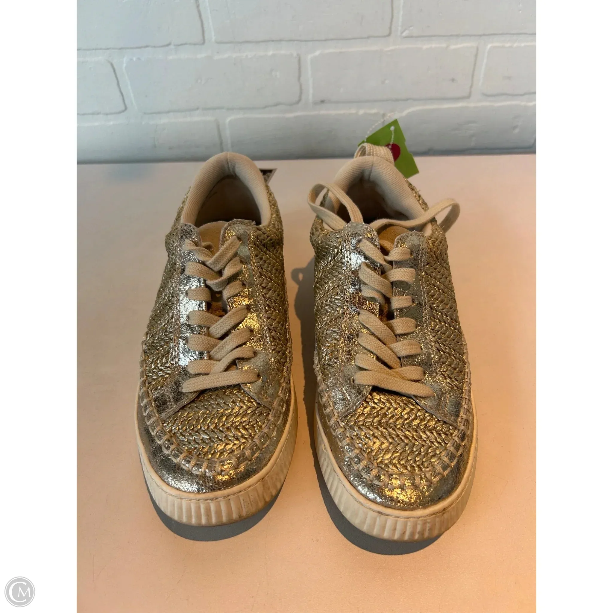 Shoes Sneakers By Dolce Vita In Gold, Size: 7.5