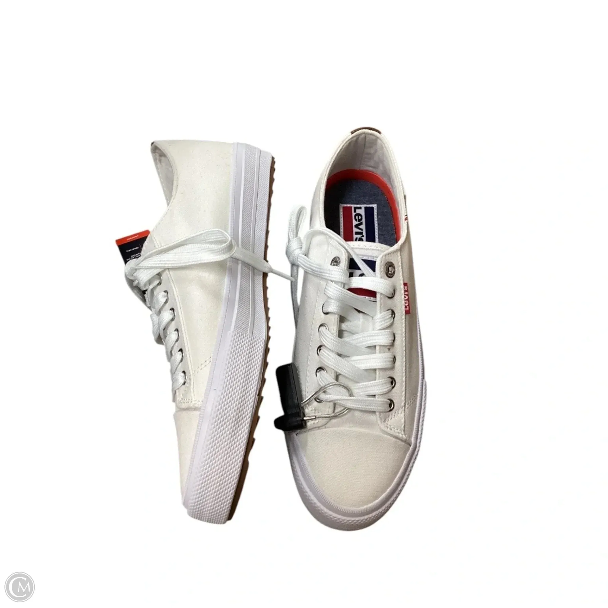 Shoes Sneakers By Levis In Cream, Size: 8