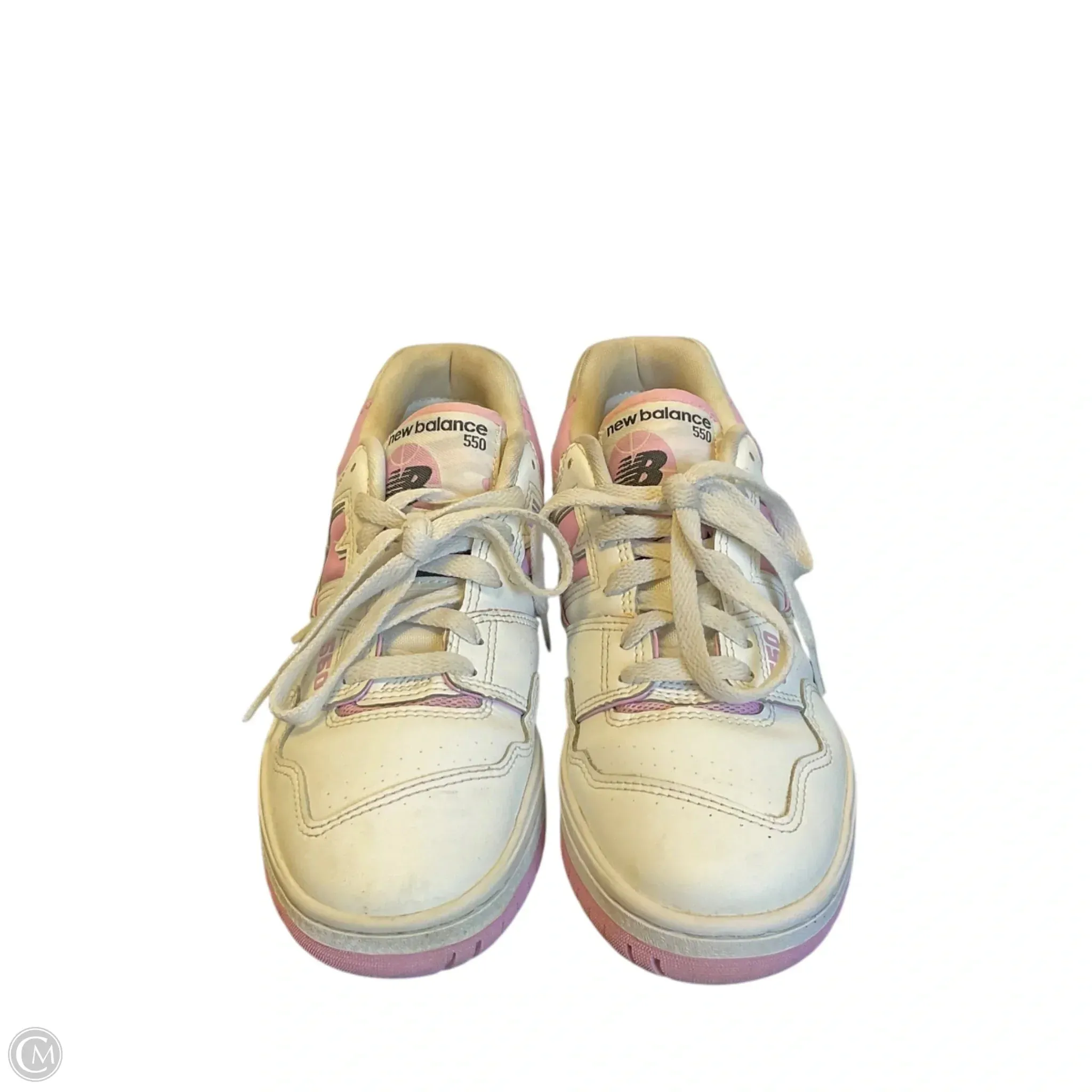 Shoes Sneakers By New Balance In Pink & White, Size: 9