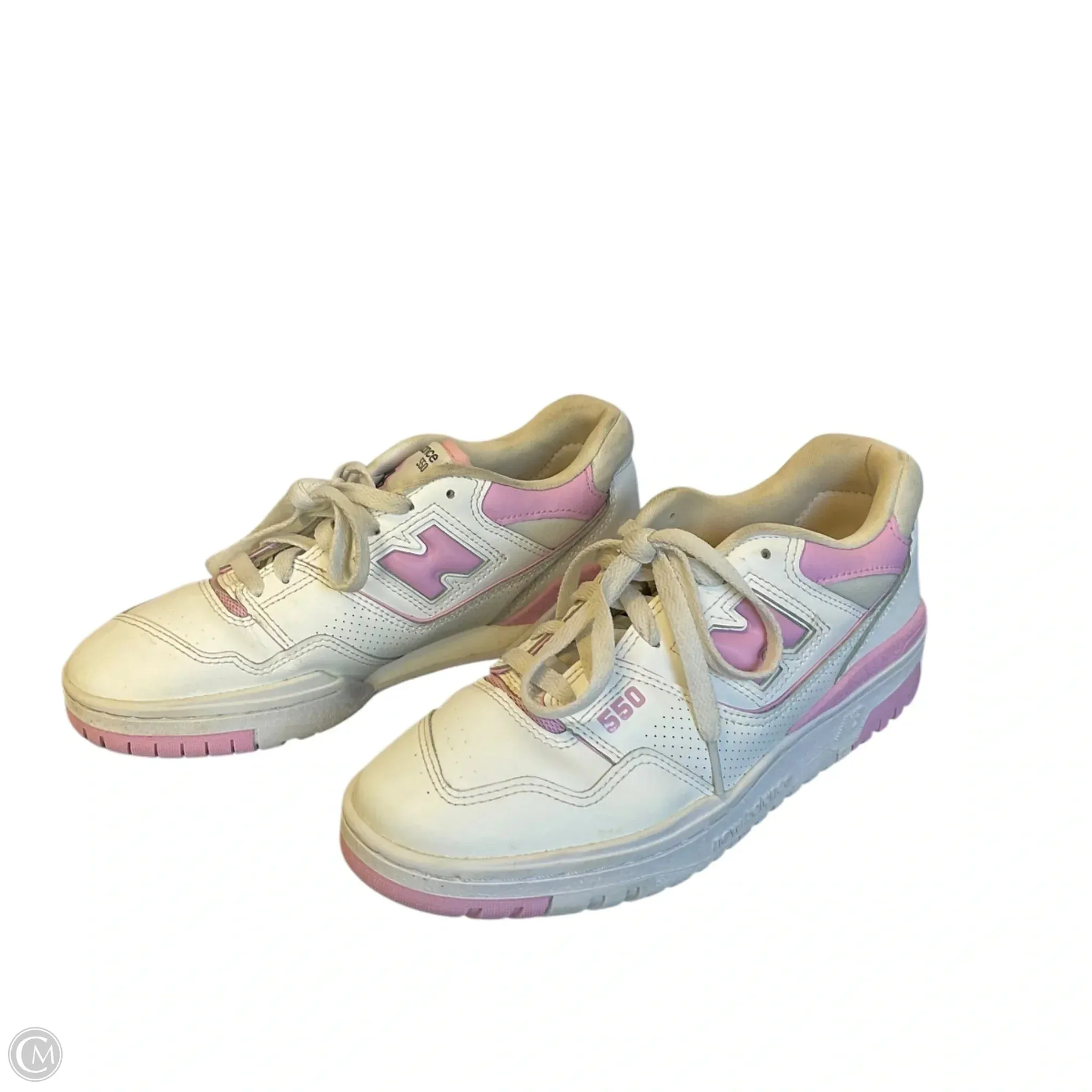 Shoes Sneakers By New Balance In Pink & White, Size: 9