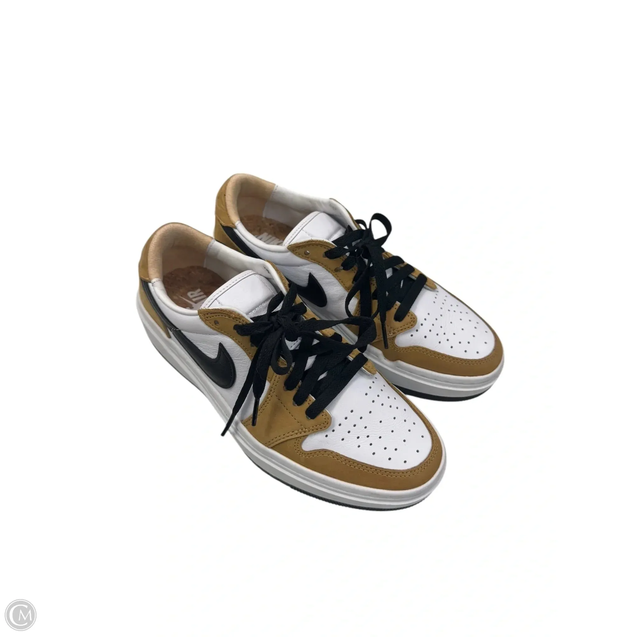 Shoes Sneakers By Nike In Brown & White, Size: 8.5