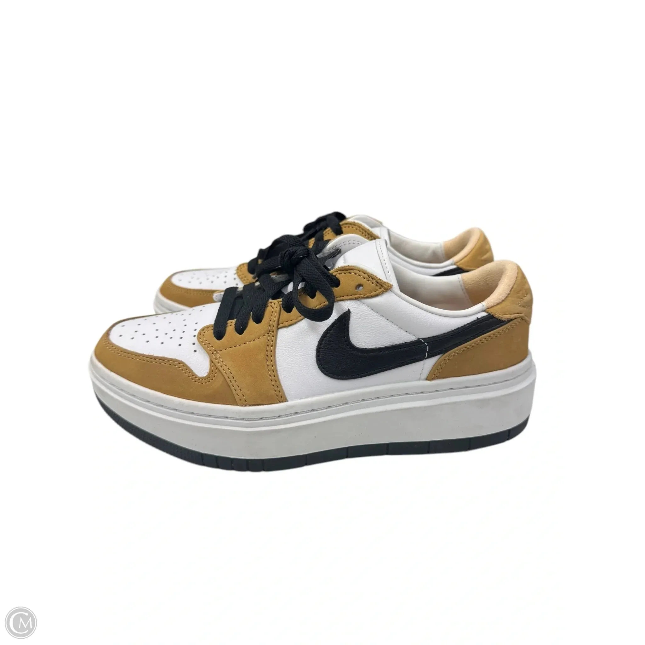 Shoes Sneakers By Nike In Brown & White, Size: 8.5