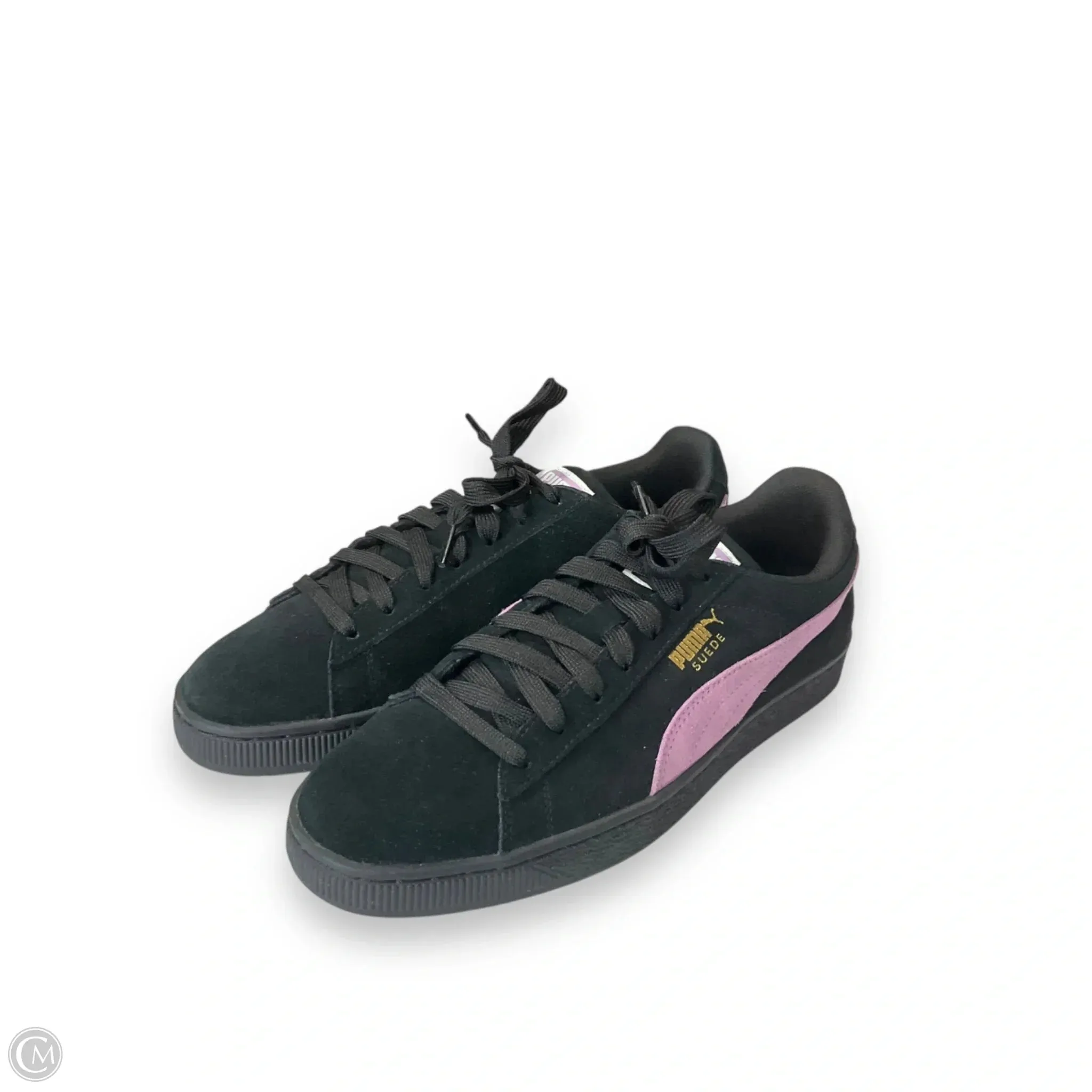 Shoes Sneakers By Puma In Black & Purple, Size: 11