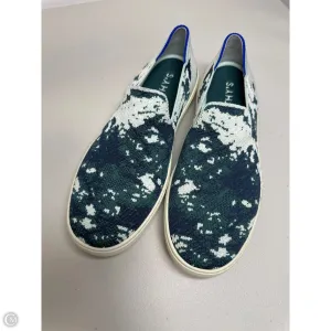 Shoes Sneakers By Rothys In Green & White, Size: 9