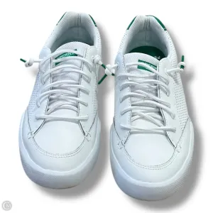 Shoes Sneakers By Sperry In Green & White, Size: 9.5