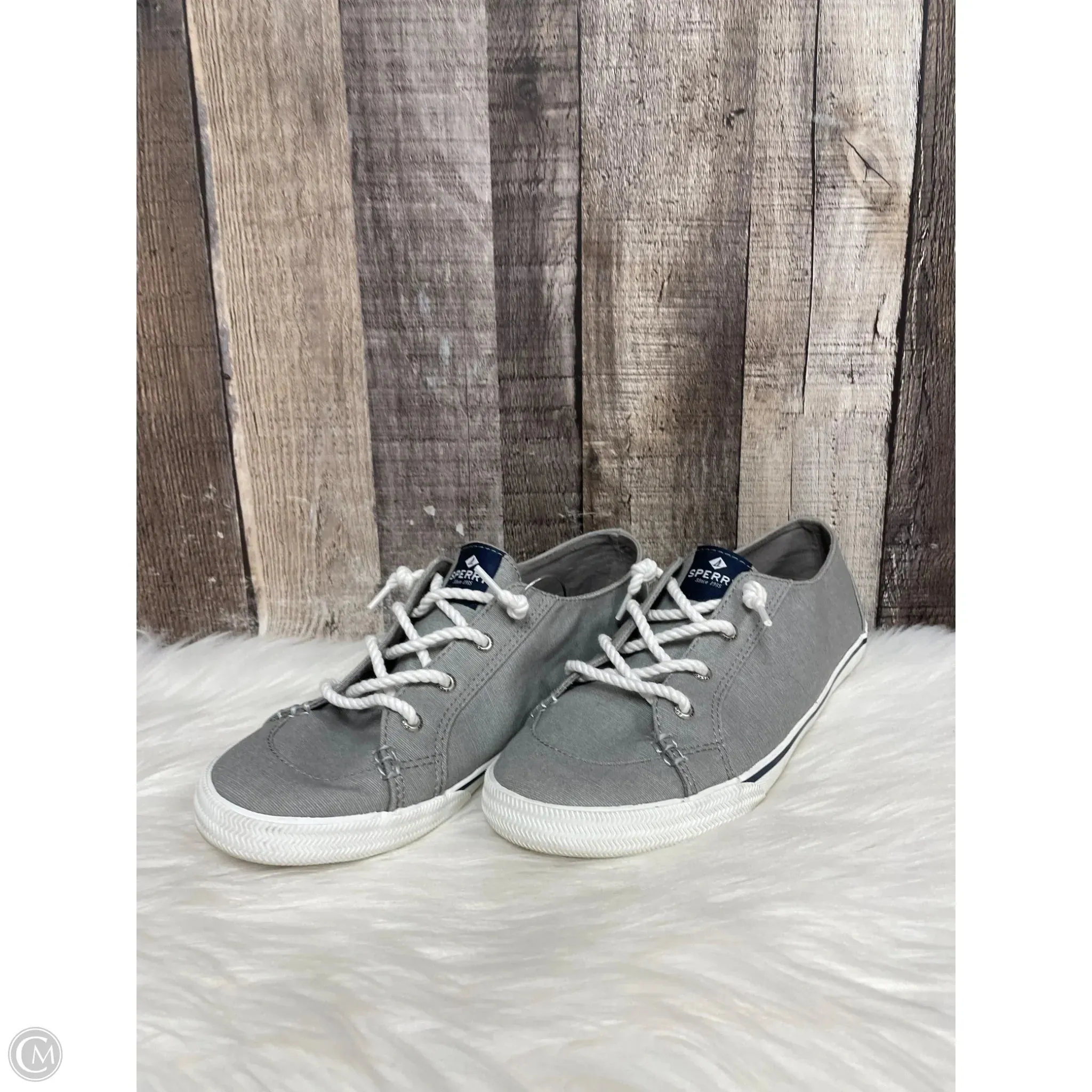 Shoes Sneakers By Sperry In Grey, Size: 8