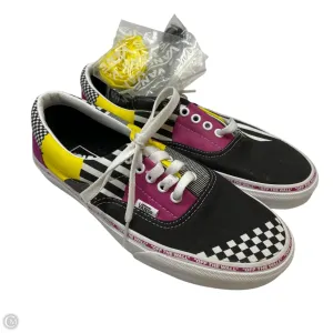 Shoes Sneakers By Vans In Black & Yellow, Size: 9.5