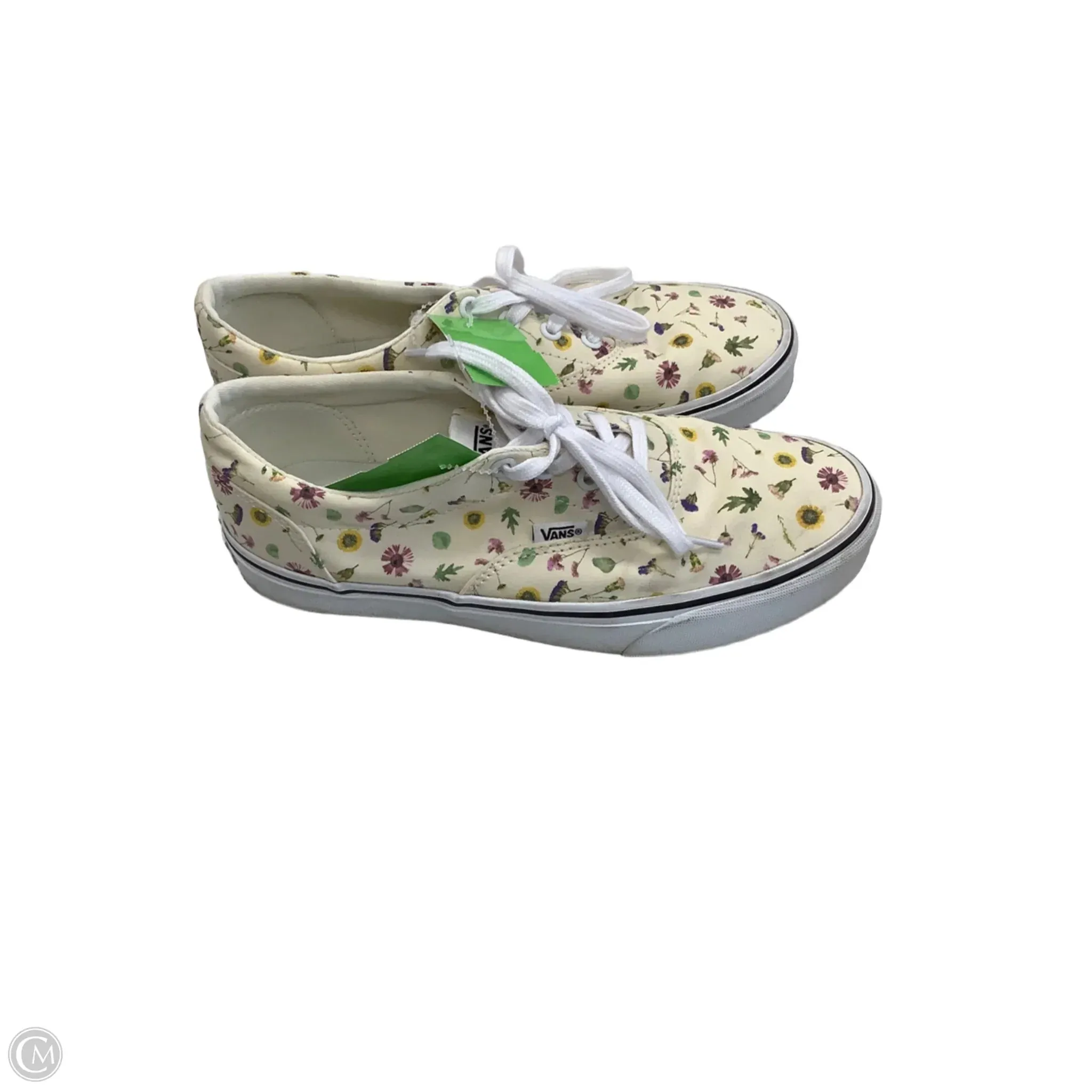 Shoes Sneakers By Vans In Floral Print, Size: 8.5