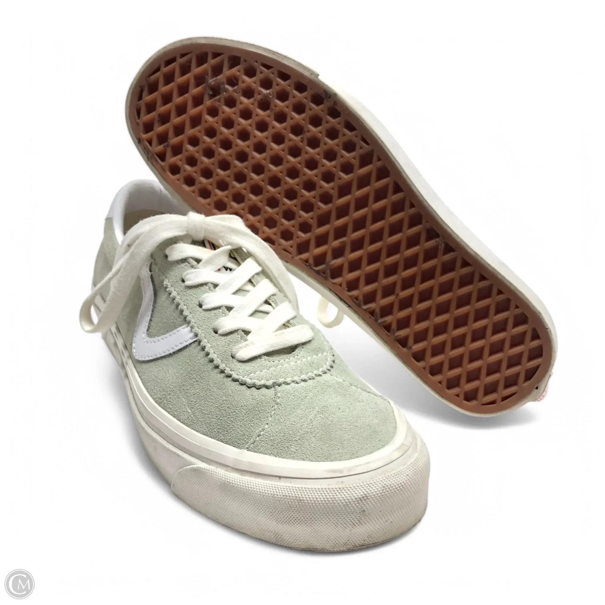 Shoes Sneakers By Vans In Green, Size: 9
