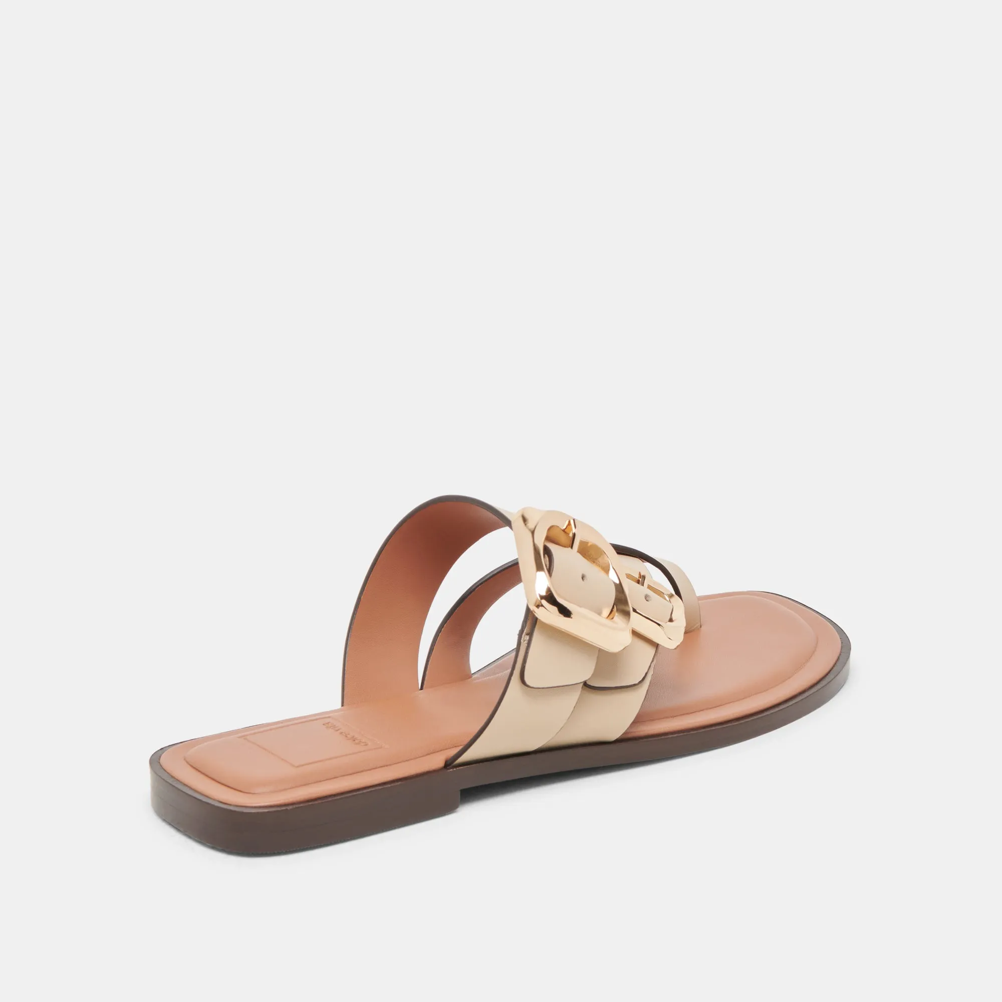 SHORE SANDALS IVORY LEATHER