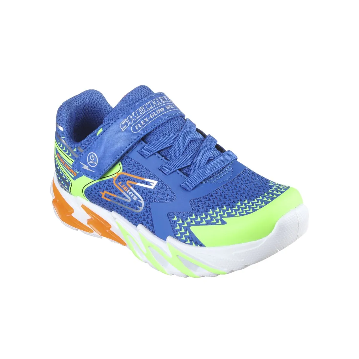 Skechers Boy's (Preschool) 400138LRYMT S Lights: Flex-Glow Bolt Royal/Multi