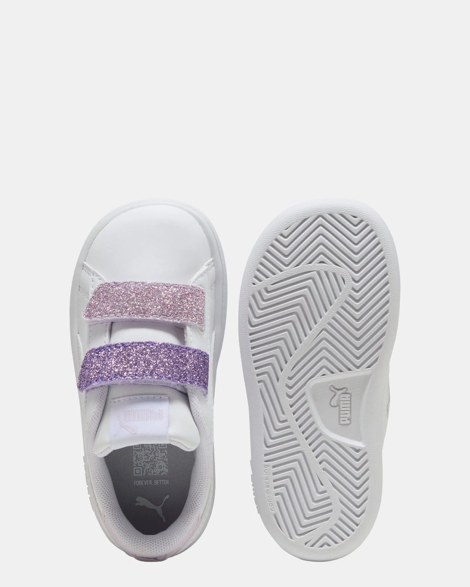 Smash 3.0 L Glitter Velcro Inf White/Lavender