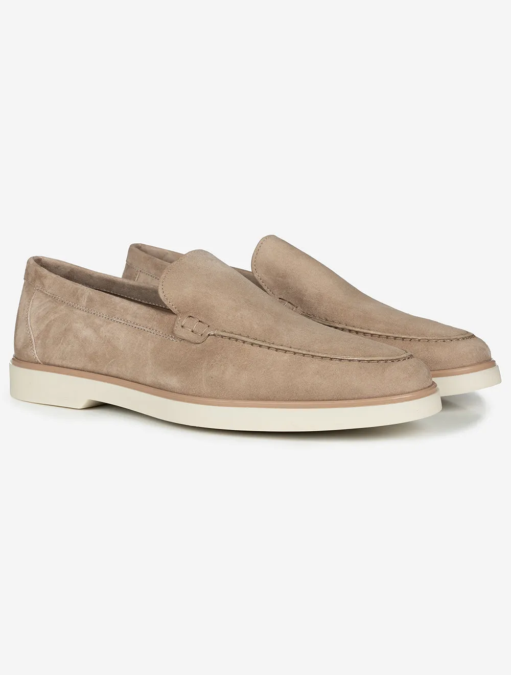 Suede Loafer Taupe