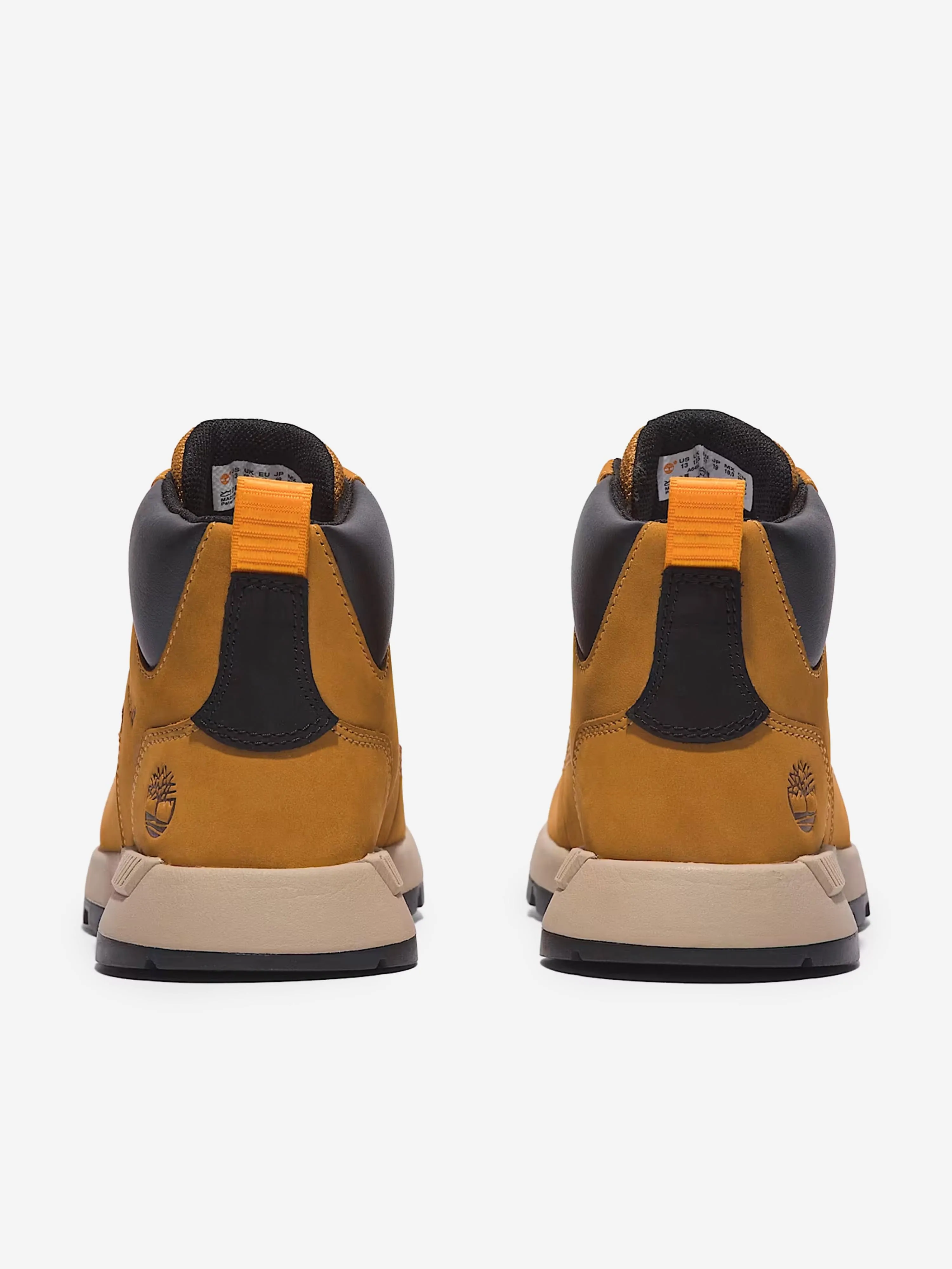 Timberland Boys Mid Lace-Up Trainers in Beige