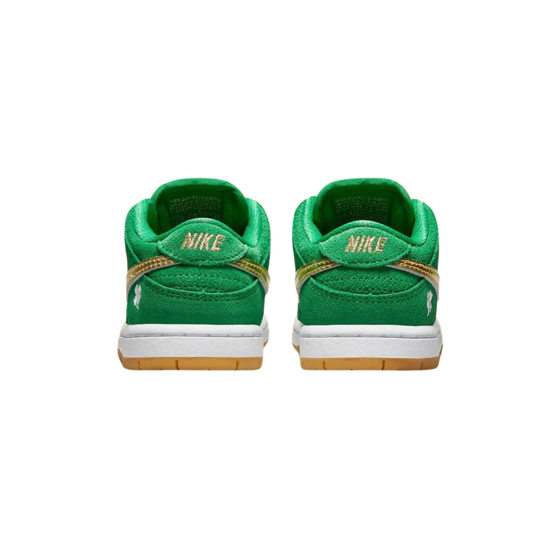 Toddler Nike SB Dunk Low TD St Patrick's Day (TD) Lucky Green Metallic Gold Nike Dunk