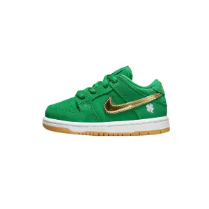 Toddler Nike SB Dunk Low TD St Patrick's Day (TD) Lucky Green Metallic Gold Nike Dunk