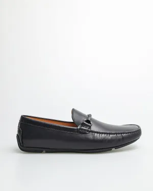 Tomaz C456 Men's Buckle Moccasins (Navy)