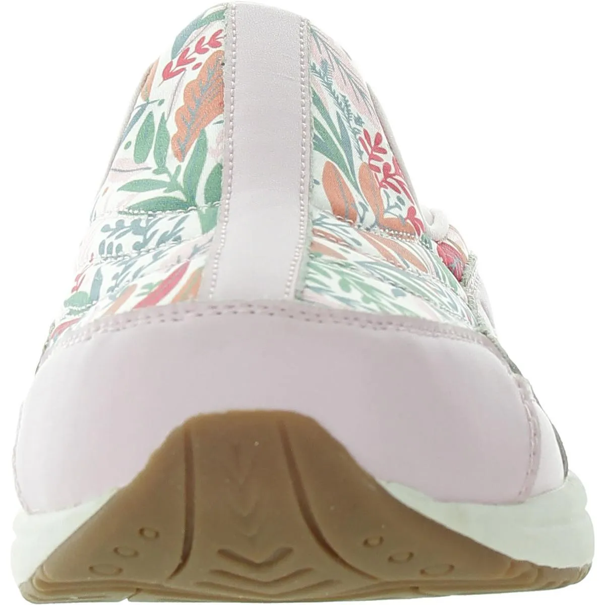 Travel Time 707 Womens Floral Print Leather Slip-On Sneakers
