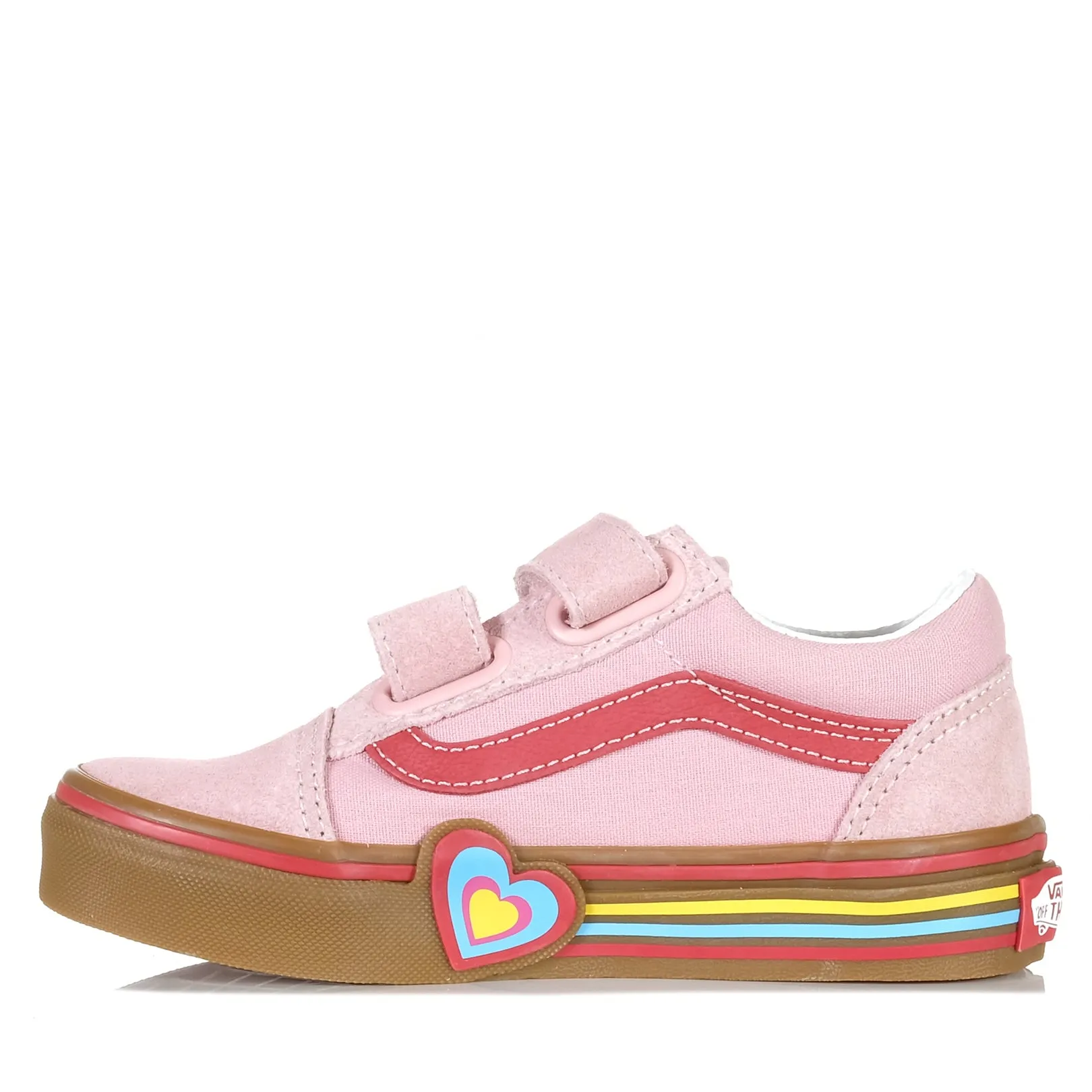 Vans Old Skool V Heart Pink/Multi Shoes_Vans