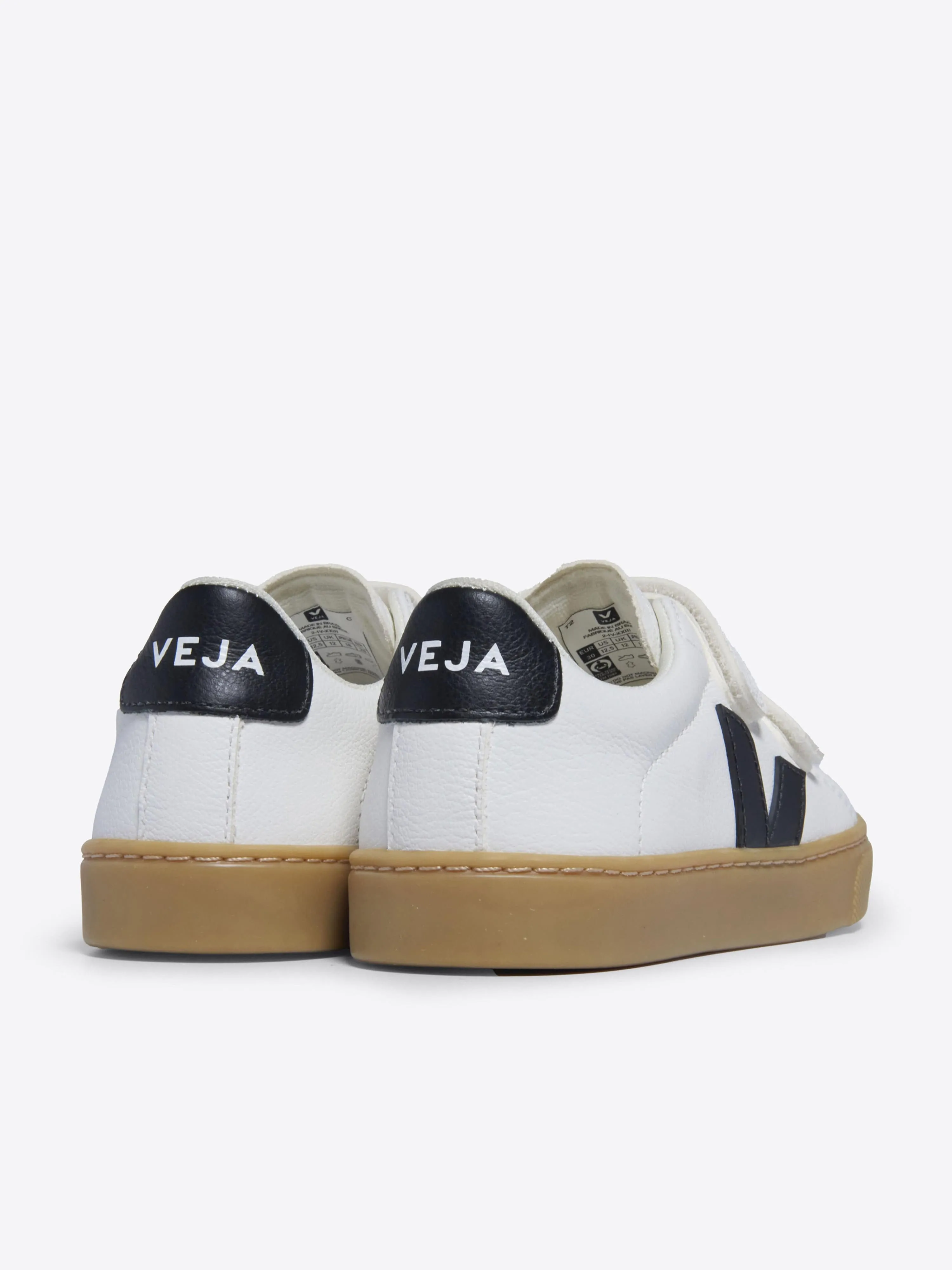 Veja Kids Esplar ChromeFree Leather Trainers in White