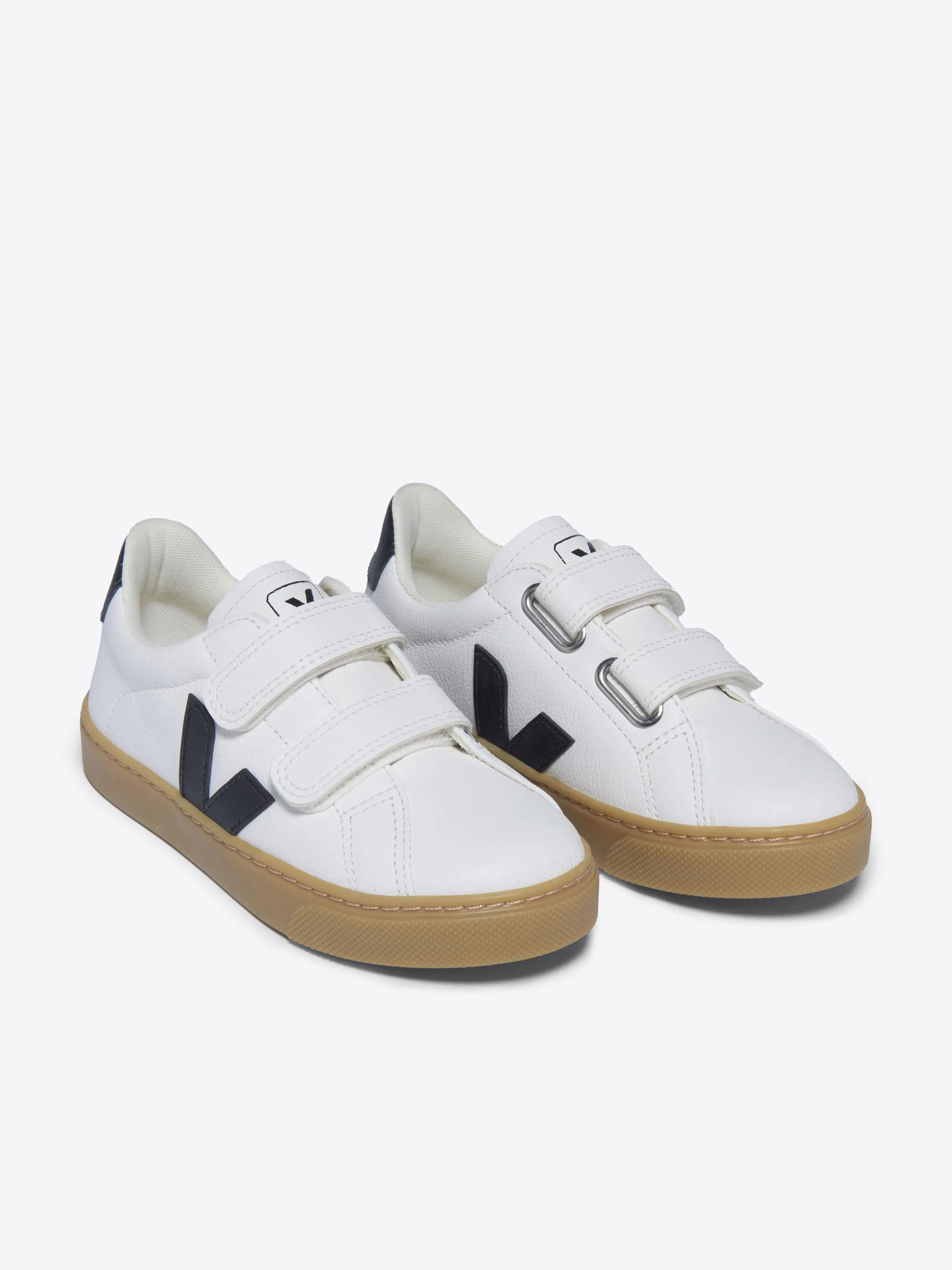 Veja Kids Esplar ChromeFree Leather Trainers in White