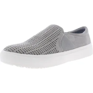 Wander Womens Perforated Faux Suede Slip-On Sneakers