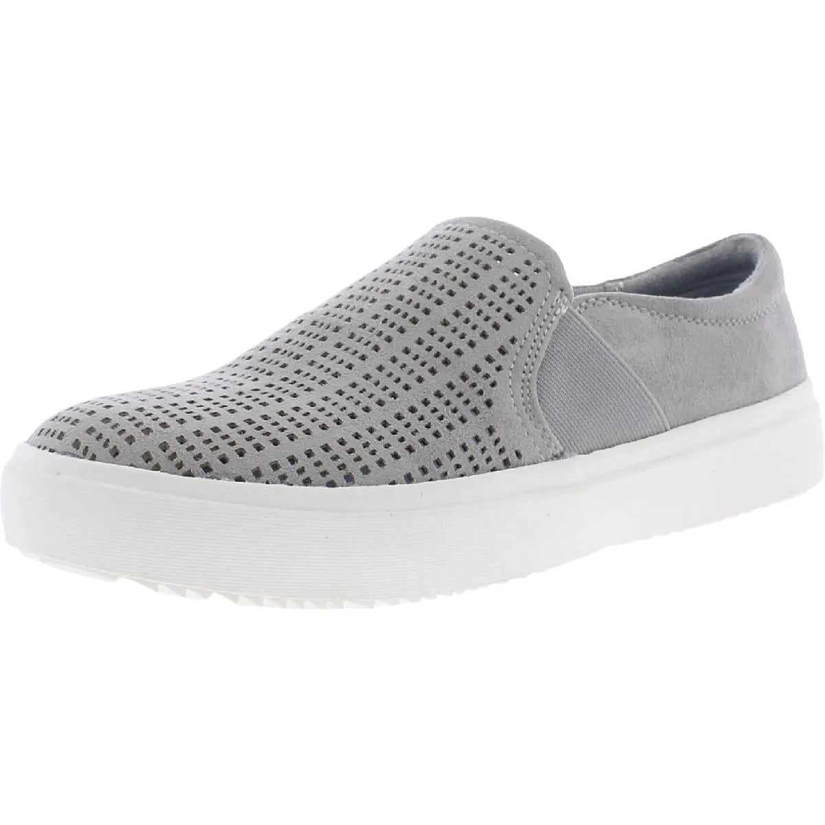Wander Womens Perforated Faux Suede Slip-On Sneakers