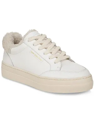 Wess Cozy Womens Leather Lace-Up Casual And Fashion Sneakers