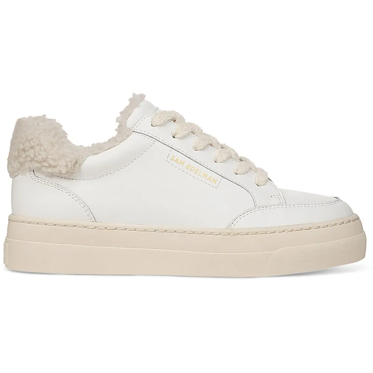 Wess Cozy Womens Leather Lace-Up Casual And Fashion Sneakers