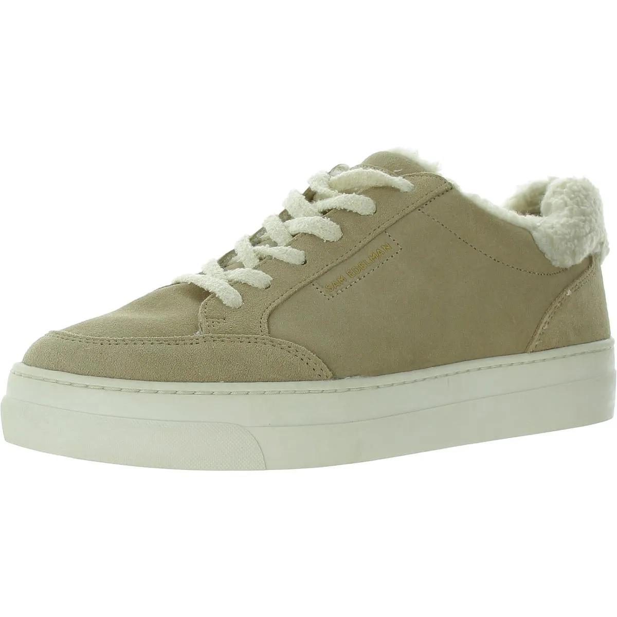 Wess Cozy Womens Leather Lace-Up Casual And Fashion Sneakers