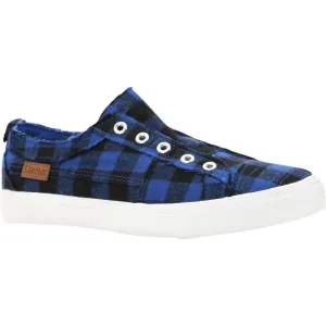 Women's Babalu Canvas Shoes In Blue Plaid