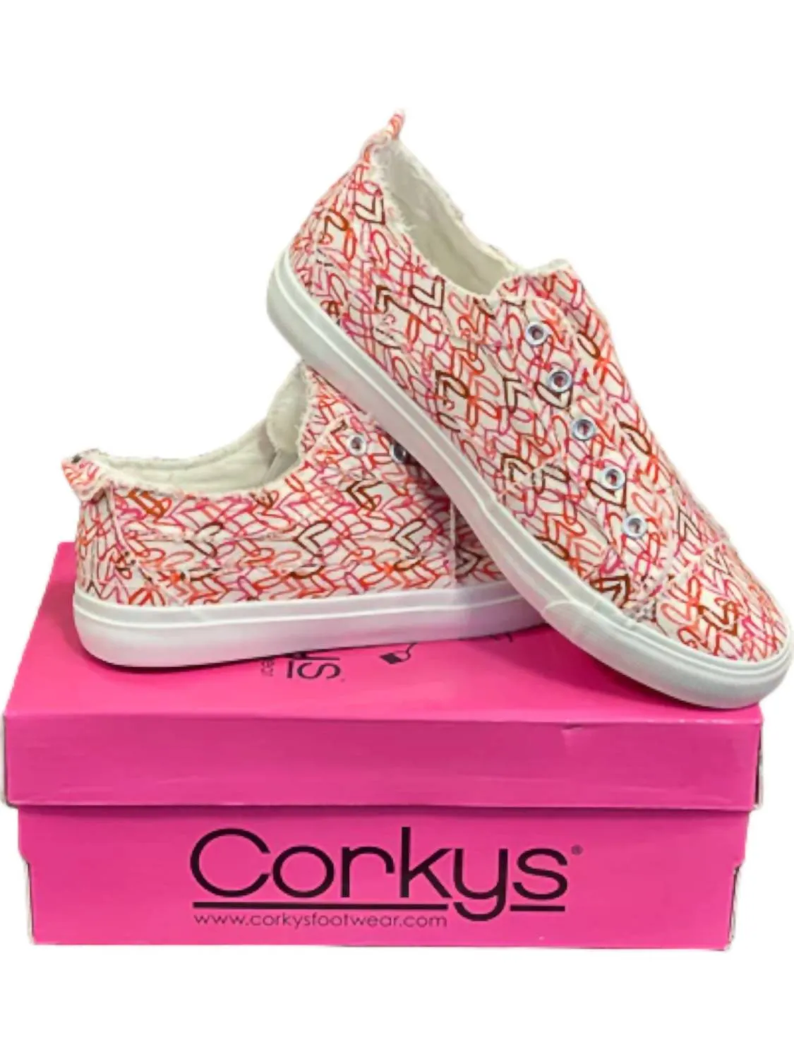 Women's Babalu Heart Slip On Shoes In Pink