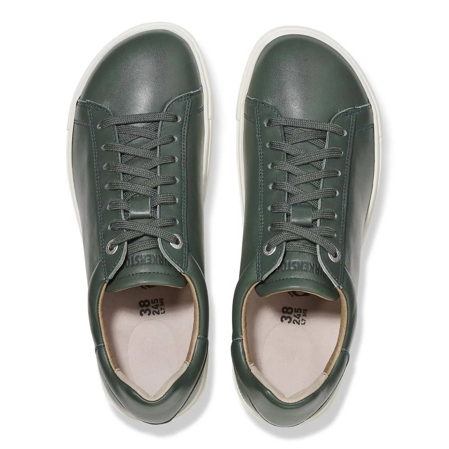Women's Bend Low Leather Sneaker In Thyme