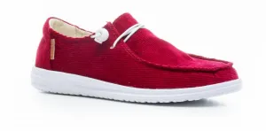 Women's Corduroy Kayak Shoes - Medium In Red