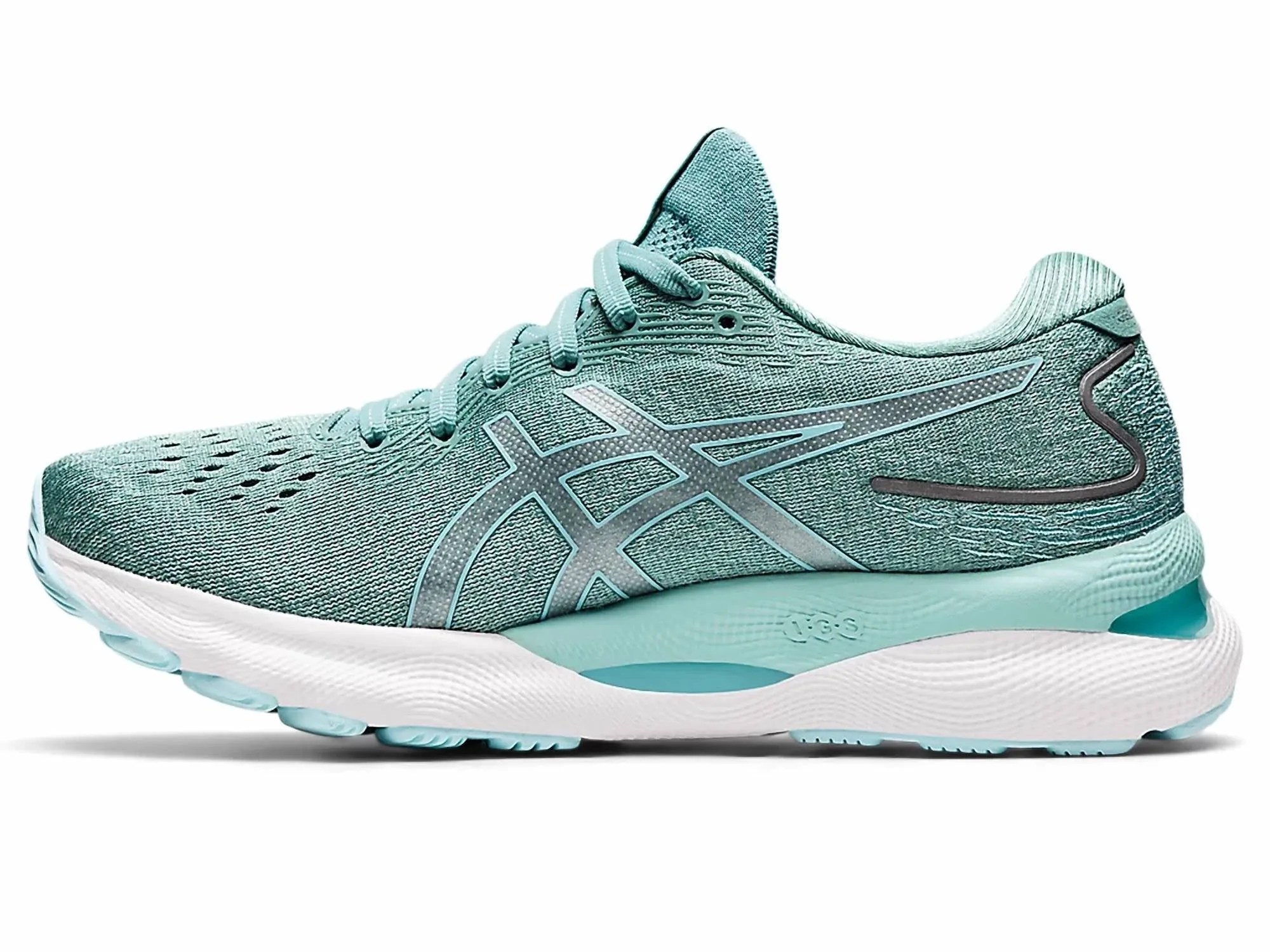 Women’S Gel-Nimbus 24 Running Shoes In Sage/clear Blue