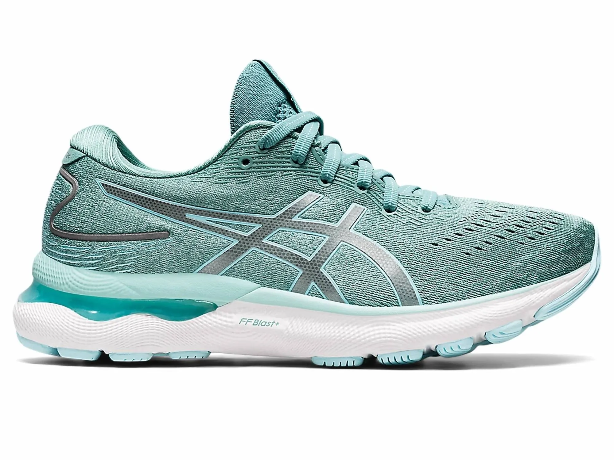Women’S Gel-Nimbus 24 Running Shoes In Sage/clear Blue