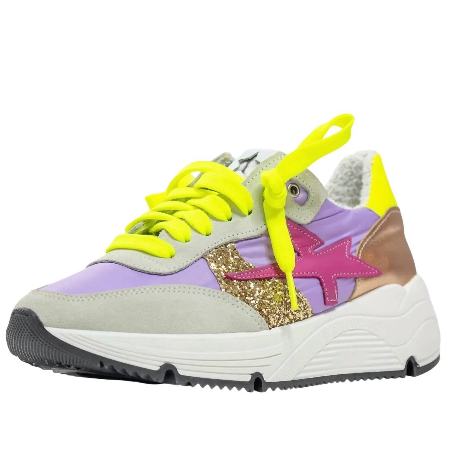 Women's Lightning Strike Tennis Shoe In Lilac Multi